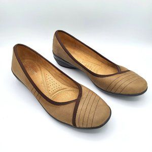 Naturalizer N5 Comfort NOVEL Slip On Brown Leather Shoes SZ 8.5